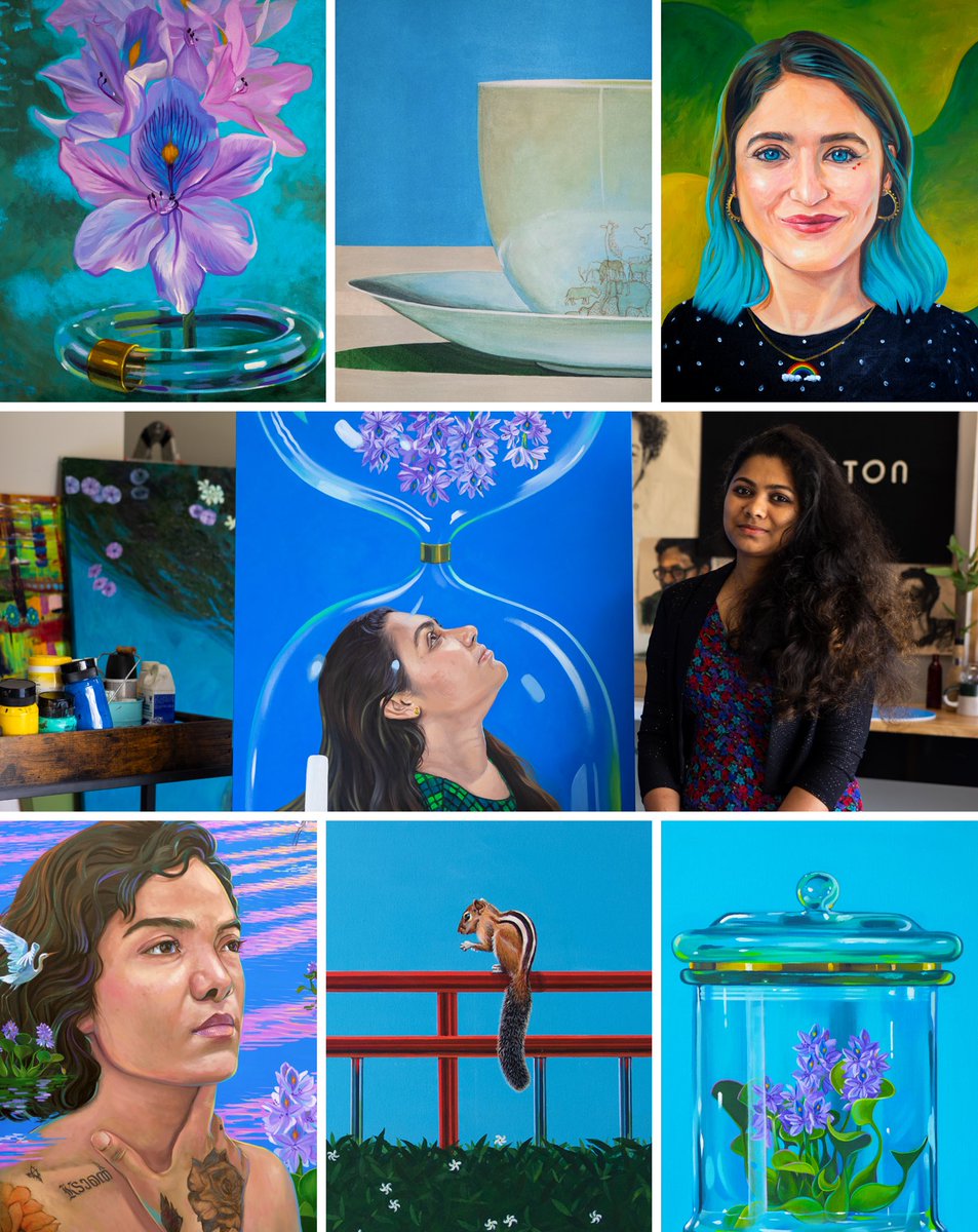 MelvinNimmy's tweet photo. I am Nimmy Melvin. Traditional Visual artist who loves to work in oil painting &amp; acrylic 😍 #VisibleWomen 

🔗 Check my NFTs - https://t.co/zg1L6YccmP https://t.co/N014aDxfG7