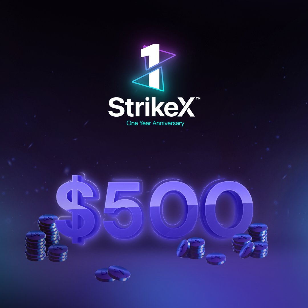 TradeStrikeBVI's tweet photo. Another day, another giveaway! 🤩  How does a 5x on us sound?

This time, every $100 purchase of $STRX will be gifted with a chance to win $500 of $STRX! 💰

Closes in 24 hours! ⏰

#StrikeXAnniversary #ForThePeople #DeFi #Giveaway #StrikeX https://t.co/Vffi6xF94d
