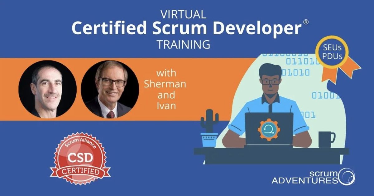 ScrumAdv's tweet photo. Advance your career and become a Certified Scrum Developer®!

Sign up now for our next course with Sherman &amp; Ivan being held April 11th - 14th. This course runs from 6am – 9:30am PST, which make it accessible to a wide range of time zones.

Sign Up Here: https://t.co/zr5V9yDj5C https://t.co/CbO469YYjS