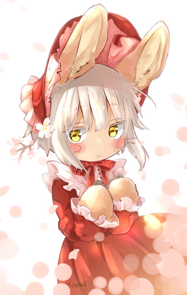 nanachi (made in abyss) animal ears 1other whiskers dress solo furry red dress  illustration images