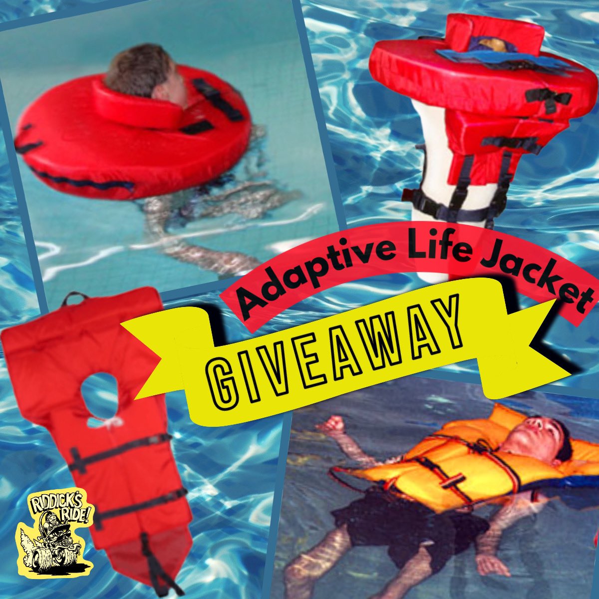 RiddicksRide's tweet photo. GIVEAWAY TIME

We are giving away an adaptive life jacket for Riddick's birthday this year! To enter, comment on this post with a picture of your child and how you will use this piece, share, and "like" FB page by 11:59PM TONIGHT. Winner will be selected by the end of this week https://t.co/wPN2Bv8EKo