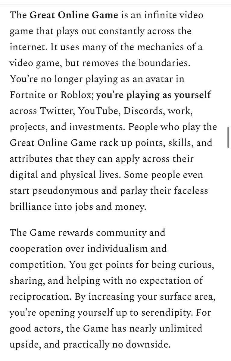 Zagabond's tweet photo. A reminder that we’re all playing The Great Online Game. But not all of us realize it. 

In this game, the garden is the place to be. And tomorrow will be an opportunity to level up. 

https://t.co/Tkmxh7hIZA https://t.co/7975vIPkfT