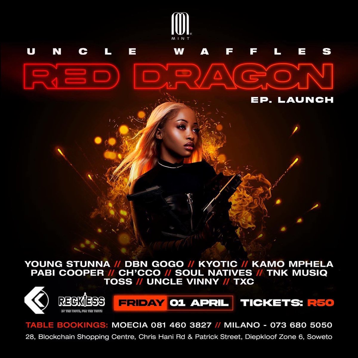 kreativeKornerr's tweet photo. Red dragon 🐉 🔥 shut down this Friday at Zone 6 venue. It’s super exciting to announce this event in an effort to celebrate @unclewaffles_ debut ep “Red Dragon” 

COME CELEBRATE WITH US TICKETS OUT NOW LINK: https://t.co/OqYT8tJPl9 https://t.co/jFMSC9fjxW