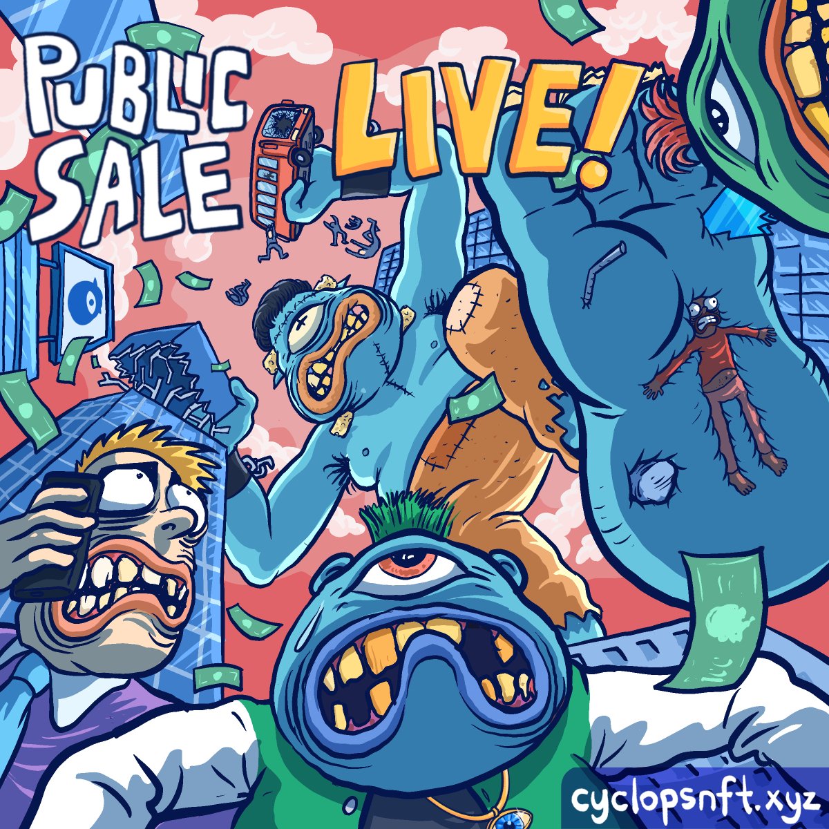 Public Sale is live:
cyclopsnft.xyz/minting

Mint Price: 0.05 ETH