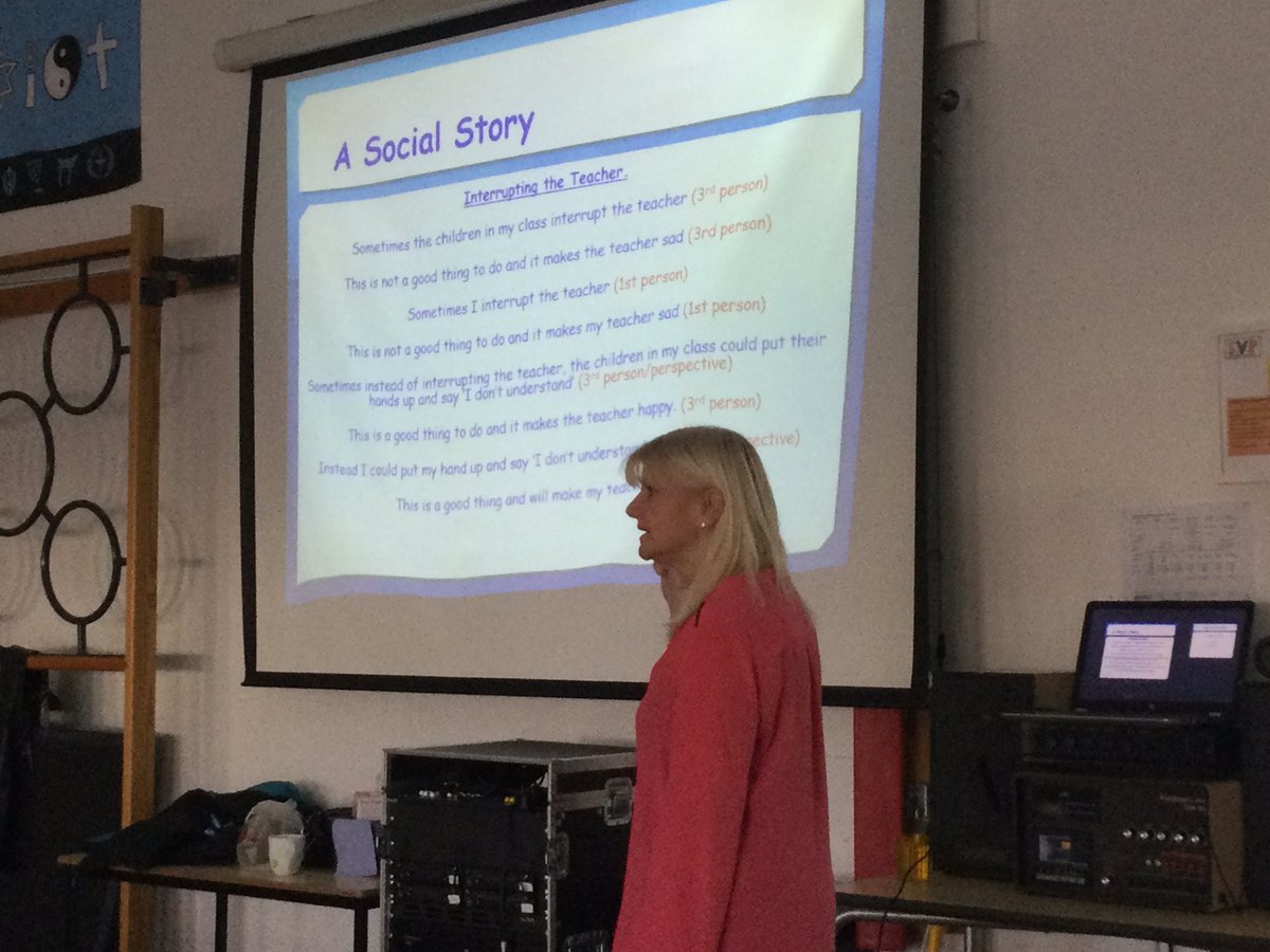 DeputyJanS's tweet photo. A great staff meeting on #socialstories and #comicbookconversations from @OSSME_AI this evening - really useful learning for us all @svpprimary @SVPEYFS @Andreacurran15 @Embop28 https://t.co/VUJOuXZvEB