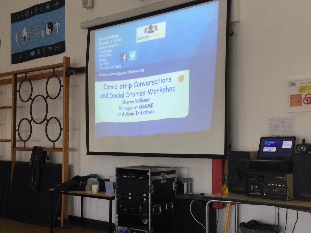 DeputyJanS's tweet photo. A great staff meeting on #socialstories and #comicbookconversations from @OSSME_AI this evening - really useful learning for us all @svpprimary @SVPEYFS @Andreacurran15 @Embop28 https://t.co/VUJOuXZvEB