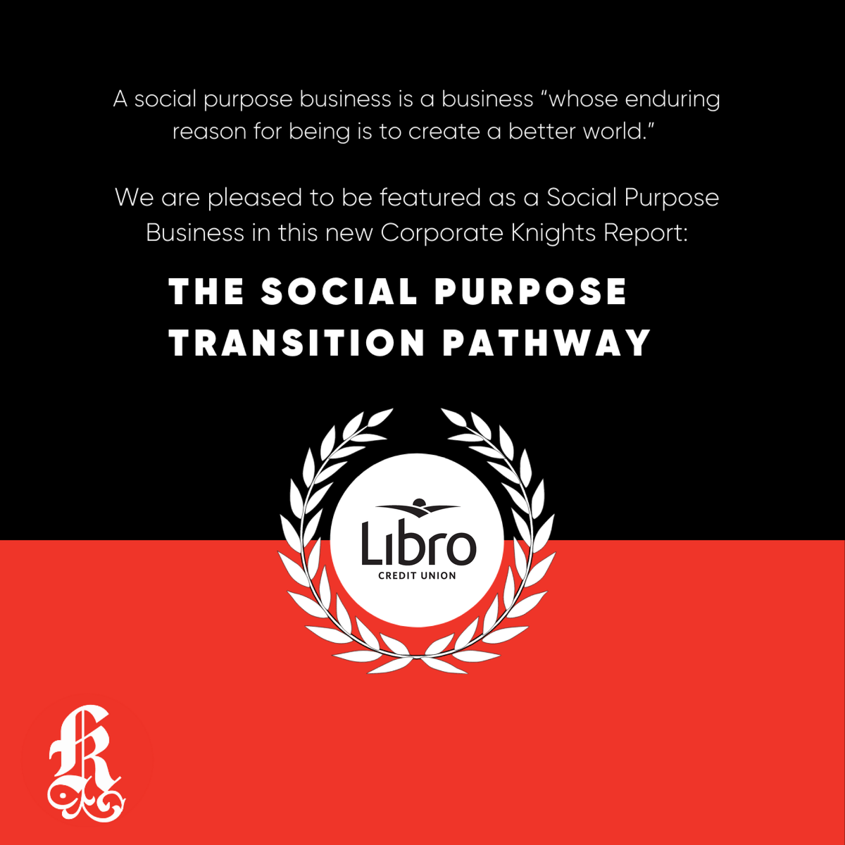 LibroCU's tweet photo. We exist to grow prosperity so we're pleased to be featured in this recent @corporateknight report, exploring how companies with a stated social purpose govern, implement, and disclose their purpose.#StateYourPurpose https://t.co/Kb67eGMIod https://t.co/bwvFeCujEW