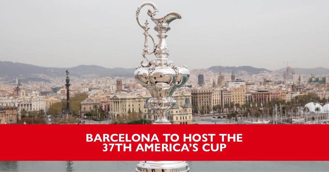 lunarossa's tweet photo. Barcellona ospiterà la 37th @americascup a settembre e ottobre 2024. 
Max Sirena: “Siamo felici di apprendere la notizia e di poter finalmente programmare al meglio la nostra sfida.”

EN News 📰 https://t.co/mjGSgOfJQK https://t.co/m5SEPsfQmP