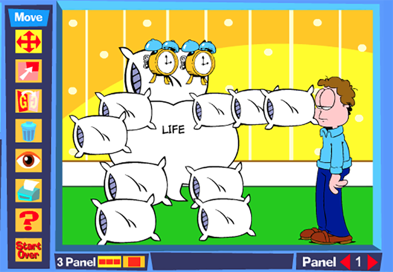 throwback to that time i started making my comics in the flash garfield comic creator 