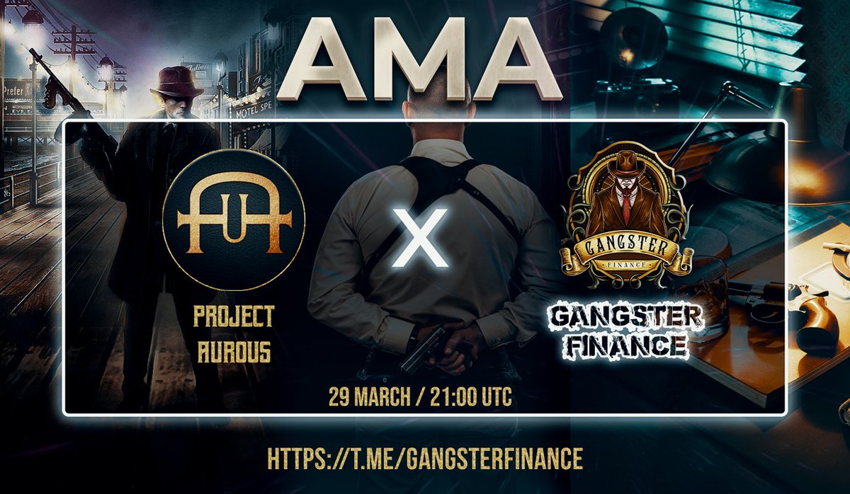 Project_Aurous's tweet photo. ⚠️AMA TONIGHT⚠️

We will be visiting our friends over at @GangsterFinance for tonight's AMA!

Discussing the launch of our MGE and future projects that will benefit token holders in both platforms.

https://t.co/0POOe7slcU

Website: https://t.co/Dxb5coZWR4

#CRO #goldmining https://t.co/lUd3iEPmFP