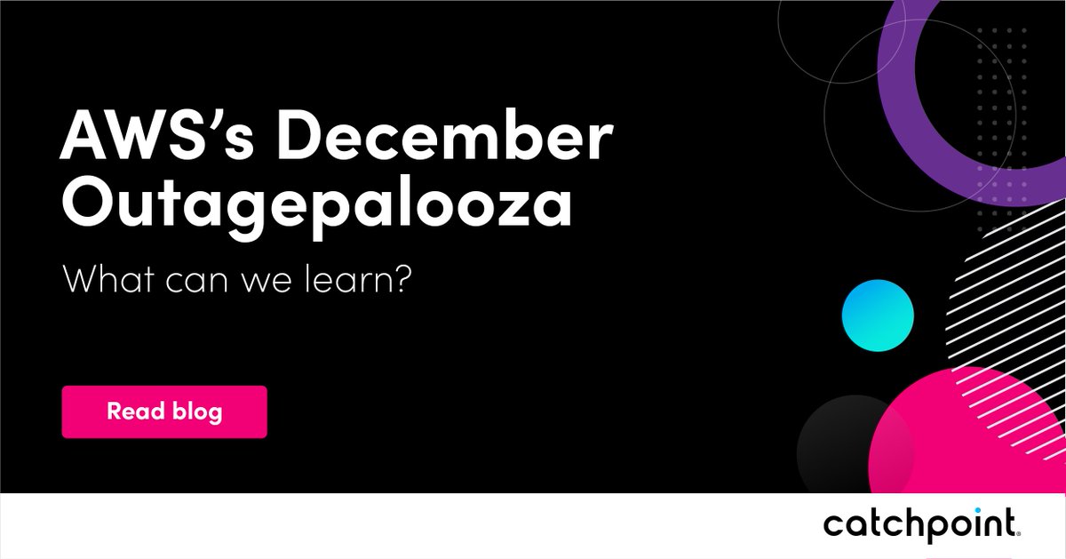 Comprehensive #observability helps your team react at speed to outages. 
Here's 4 key takeaways from last December's outages https://t.co/Rj7h1eAlIr

#outage #monitoring https://t.co/MVhx8ImBTf