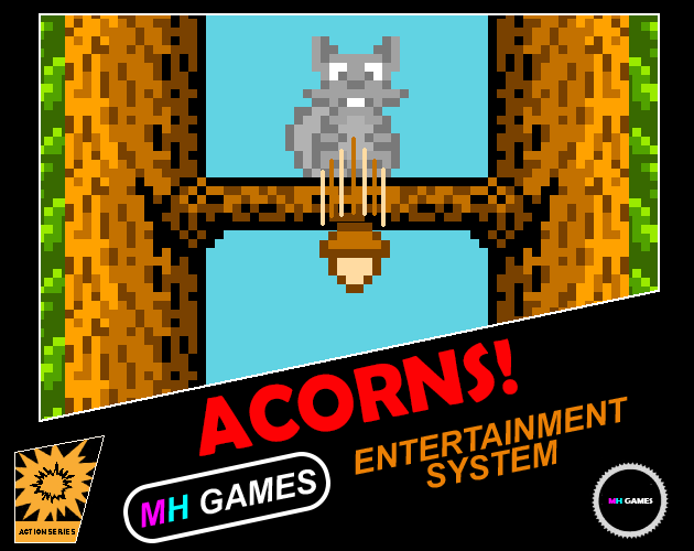 MrHobbyistGuy's tweet photo. Just finished the cover art for Acorns. Thought I would run by all of you. What do you think? Does it feel like proper NES Box Art?

#coverart #digitalart #gamedev #devlog #solodev #indiedev #retrogame #nes #nesstyle #retro #hobbies #2d #2dgame #indiegame https://t.co/BziUwivsbq