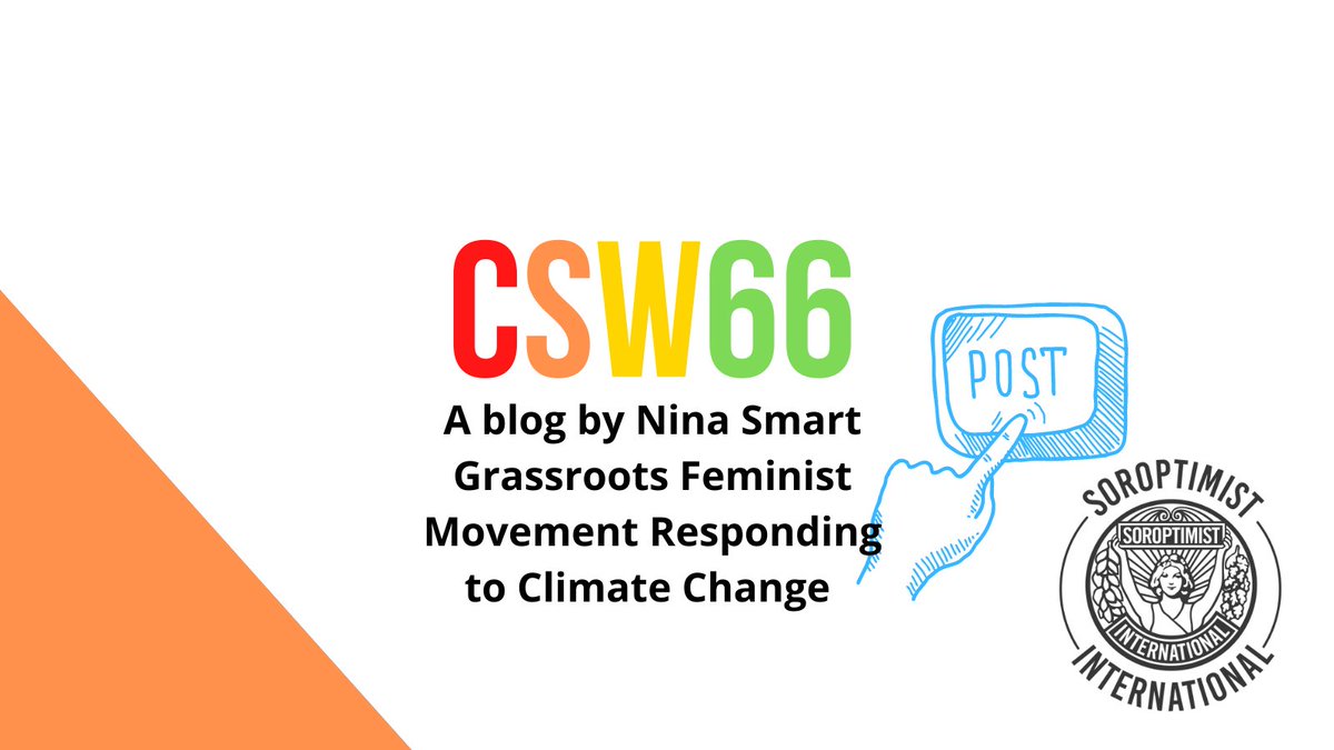 SoroptiTweet's tweet photo. Dr. Nina Smart blogs on #CSW66 Event 'Grassroots Feminist Movement Responding to #ClimateChange', hosted by Taiwan Coalition Against Violence, and co-sponsored by @SoroptiTweet sharing women’s best practices from Nepal and Taiwan.
👉https://t.co/VIyF3qcRRz
 #SIblogs #Siadvocates https://t.co/c55ll5SWSg