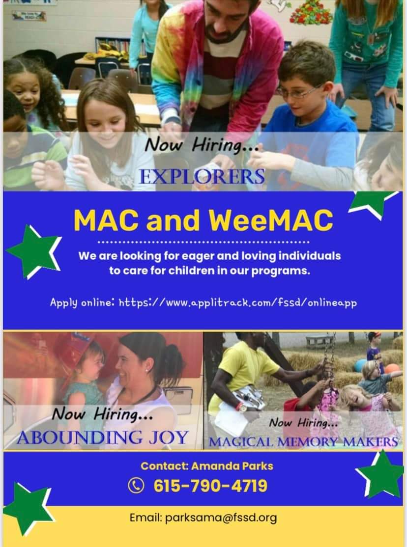 Are you or someone you know looking for a summer job?