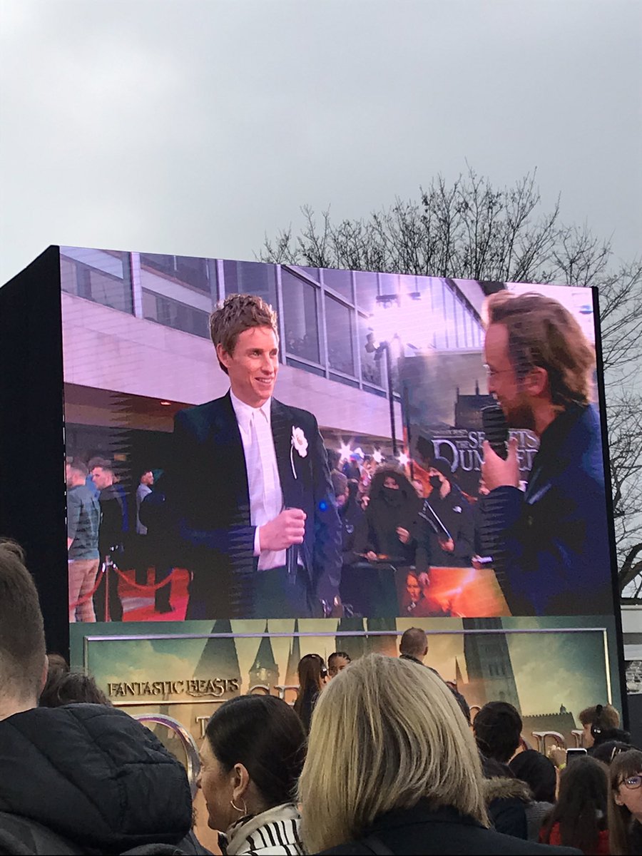 ClubPotterhead's tweet photo. Presentado como “Ganador de un premio de la academia” llega a la premiere de Animales Fantásticos: #LosSecretosDeDumbledore  nuestro Eddie Redmayne! ✨ https://t.co/VVqdDp0i7g