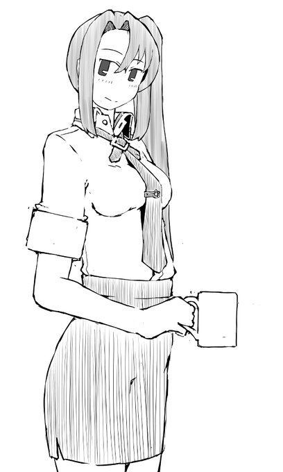 艦これラクガキ、那智さん^^ 