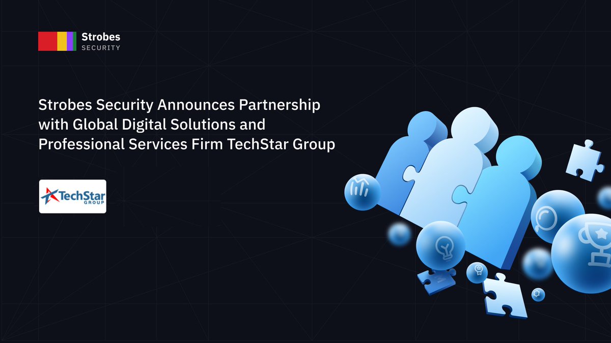 StrobesHQ's tweet photo. We are proud to announce our Strategic Partnership with @techstargroup , that has helped Fortune 500 companies with their digital transformation. Read the full news article here: https://t.co/WQ8peWuUgQ

#riskmanagement #cybersecurity #digitaltransformation https://t.co/B3zZRrTcki