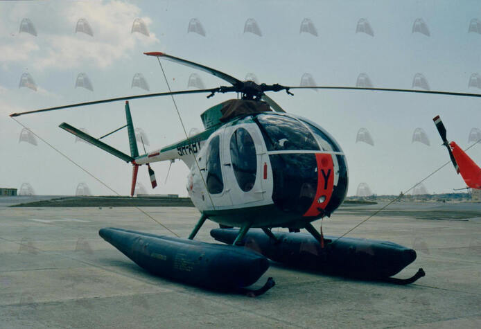 Shipguru's tweet photo. #ArmedForcesofMalta #AirSquadron #9H_ABY #BredaNardi #NH500M #helicopter at #Park8 during the #MaltaAirshow at the #MaltaInternationalAirport - 26.09.1993 - https://t.co/nfgboxc3g3 - NO PHOTOS can be used or manipulated without our permission https://t.co/k0T1VuWeeH