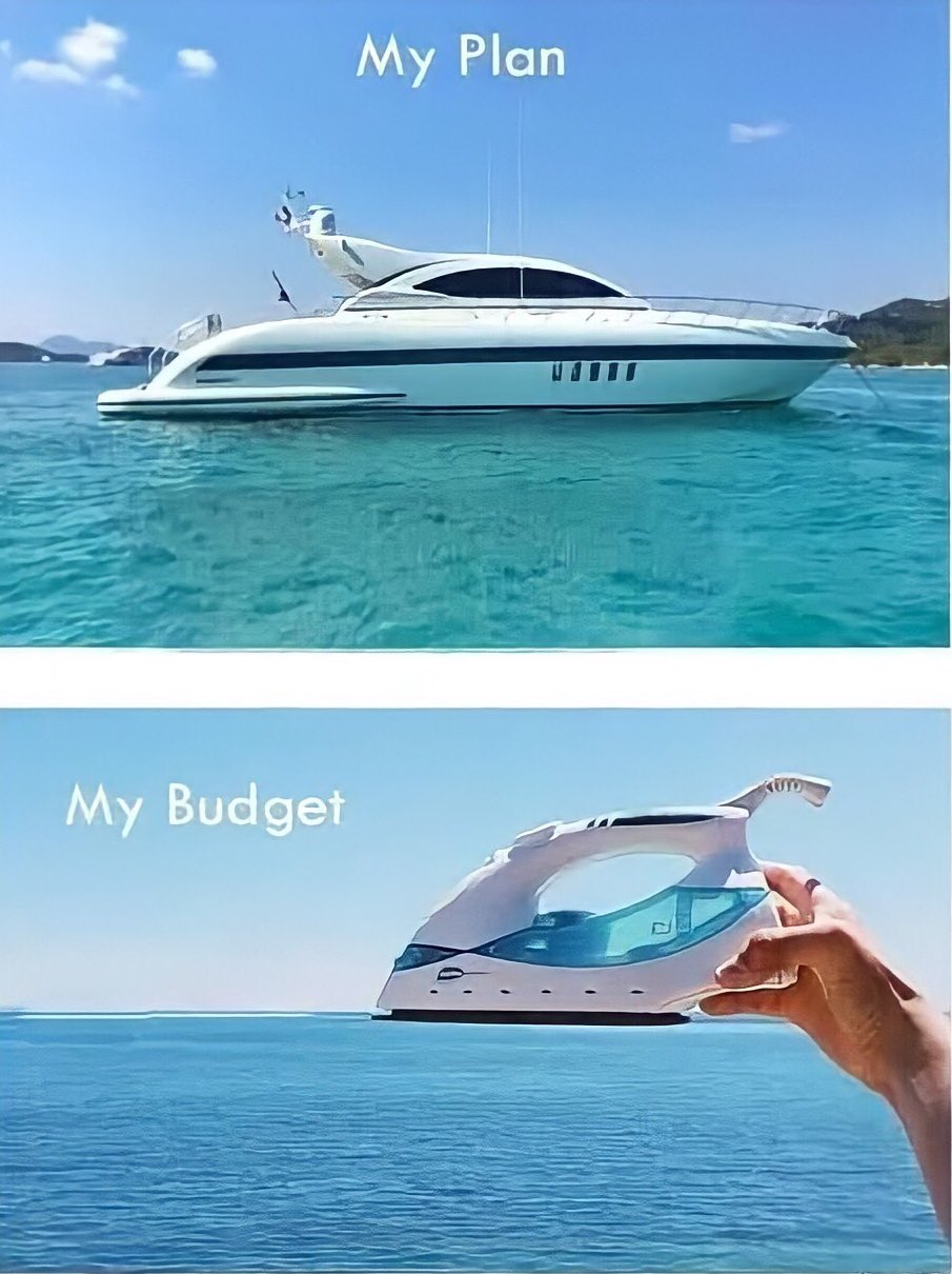 Яхта утюг