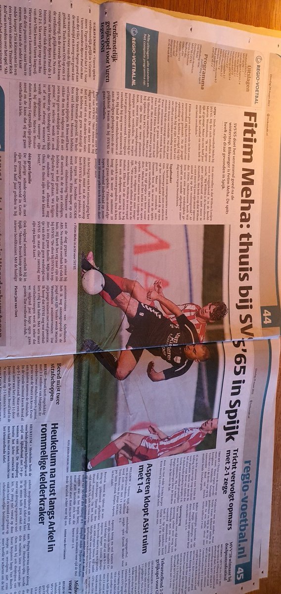 Mooi stukje in het Kontakt voor West-Betuwe met- en over de uitblinker van ons eerste elftal in de laatste weken : Fitim Meha. #svs65spijk