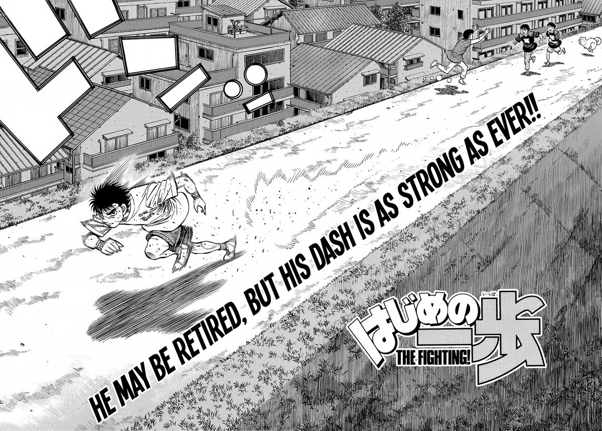 #HajimeNoIppo1376 is a fun chapter after the intensity of Mashiba's Preliminary World Title Match

Morikawa is still doing everything in his power to show us that Ippo is physically ready to box, even better than his peak

I hope he'll unretire soon

#HajimeNoIppo
#manga https://t.co/iJ6VcKOZ3L