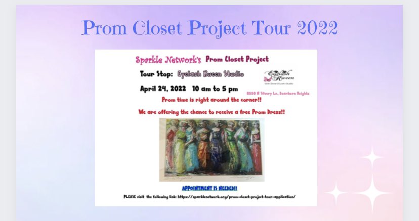 sparklenetwork's tweet photo. #PromClosetProjectTour is headed your way! Email us for an application. @MonroeSchoolsMI @ahsflightcrew @SchoolsMichigan @AirportSchools https://t.co/8Y8B6tJsFI