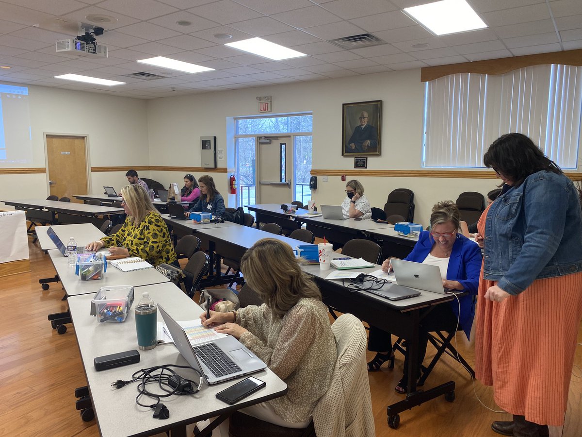 Digging into data with the west district leaders!