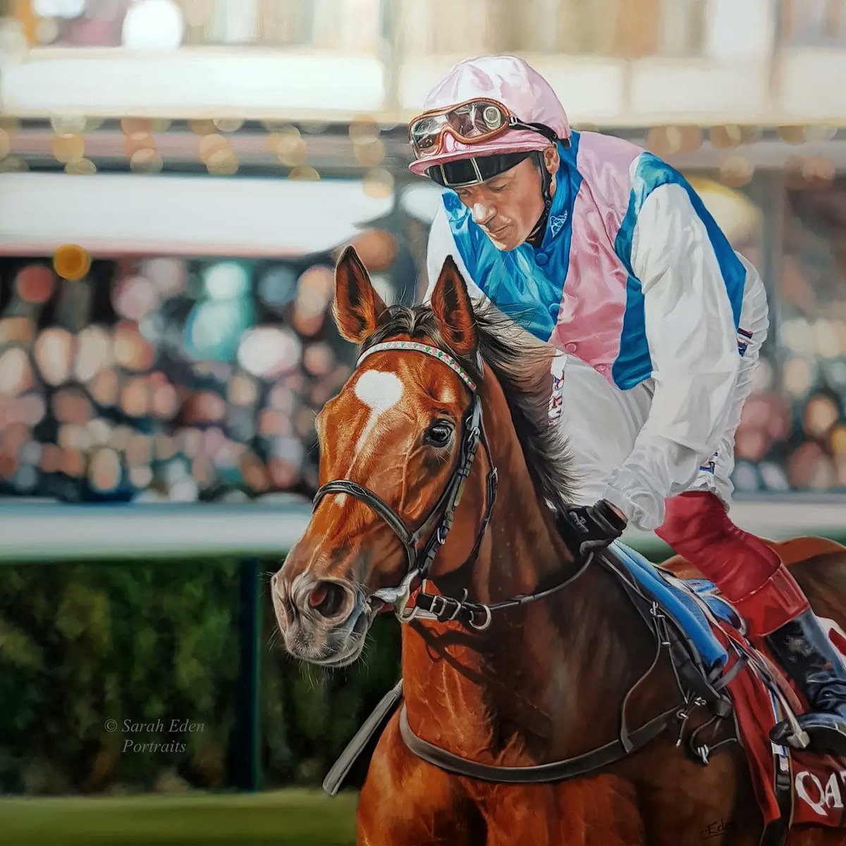 EdenPortraits's tweet image. Art share challenge day 4. Here's a painting of #Enable and #frankiedettori from #prixdelarcdetriomphe 2019. Oil on board, 20 x 20". Photo Reference: Steven Cargill.  

Today I nominate....

@Patrick_Cannon to join in

to join in