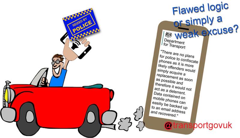 TraffIncService's tweet photo. .@Rhodos The only way to stop drivers using their #phones at the wheel is to remove it!
Points &amp; fines don't work, even IF caught.
Loss of phone &amp; data is a deterrent.

@transportgovuk are political idiots.

Treat #mobiles like uninsured vehicles, #SeizeIt so they can't use it. https://t.co/Svuma5TcnF