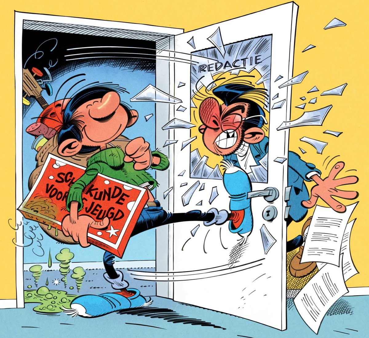 stripland_BENL's tweet image. Een beetje zoals verwacht trekt #IsabelleFranquin, dochter van André #Franquin, naar de rechtbank nav de overname van #Guust door #Delaf. Uitgeverij #Dupuis heeft haar pas op het laatste moment op de hoogte gebracht van de plannen. De voorpublicaties en het album zijn in gevaar.