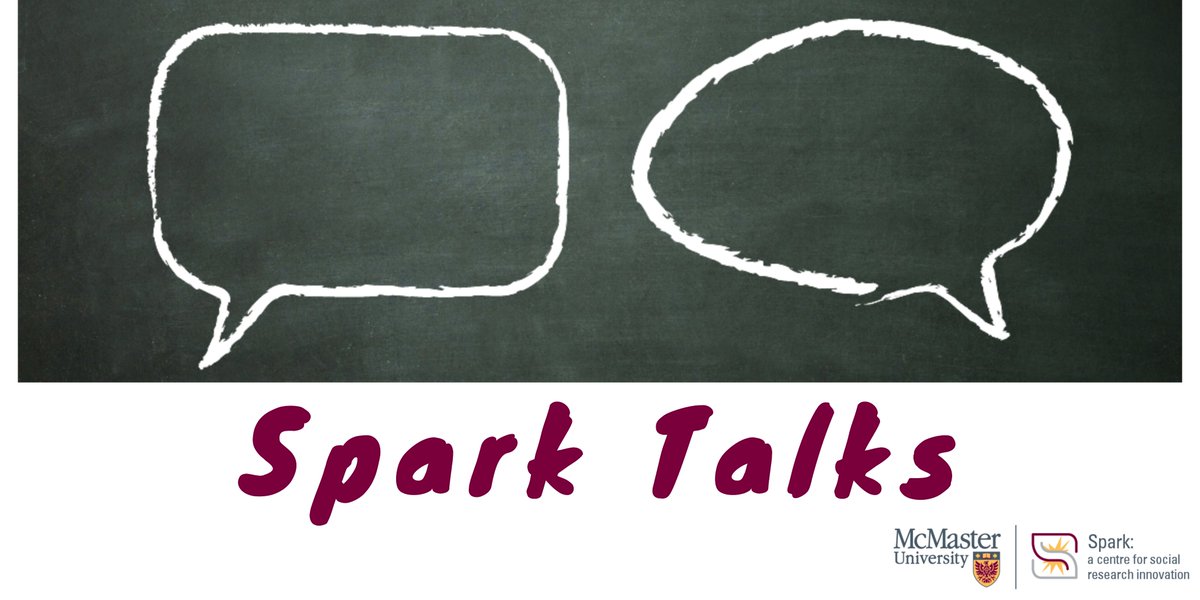 Spark_McMaster's tweet photo. ๐จJoin Spark this Fri April 1st at 10:30-11:20 am ET for the FINAL #SparkTalk of the 2021-22 term titled "Standing Out and Blending in: Contact-Based Research, Ethics and Positionality" By Carolyn Holmes (@carolyneholmes). Register here: https://t.co/dBPhfdM1rS https://t.co/245VbFhV8o