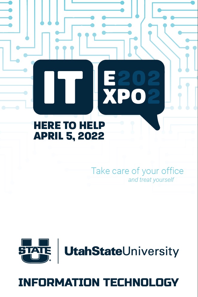 USUIT's tweet photo. Join us at the 2022 IT Expo, 9:30am - 12:00pm live in the TSC Ballroom for food, prizes, and the latest tech. Visit with USU IT and our vendors. @usuaggies, everyone is welcome! https://t.co/8vZBhGbMDm https://t.co/ayavu0sFHC