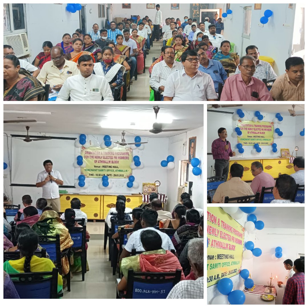 Oriantation cum Training Programme with newly Elected Sarpanches and PS Members of Athmallik Block <a href="/angul_dm/">Collector and District Magistrate, Angul</a> <a href="/sdm_athmallik/">SUB-COLLECTOR & SDM, ATHMALLIK</a>