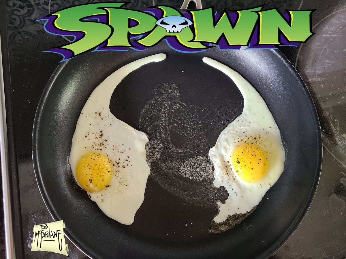 jasonAmania's tweet photo. Best eggs ever... @Todd_McFarlane @KayleeTorrance #eggs #spawn #devileggs https://t.co/6Ns5a8cSLi