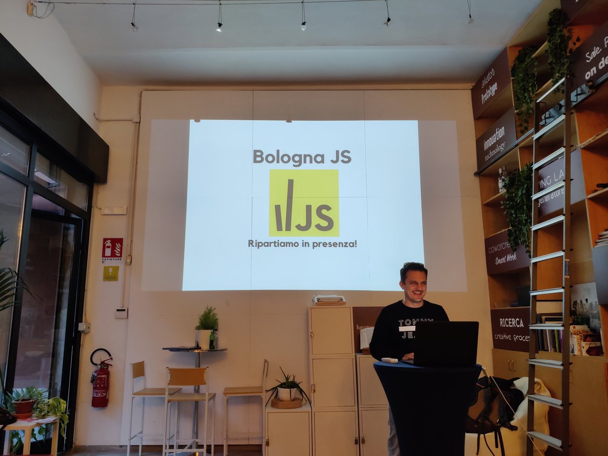 g100g's tweet photo. Si riparte con @BolognaJS in presenza!!! https://t.co/uOHy8fBjDz