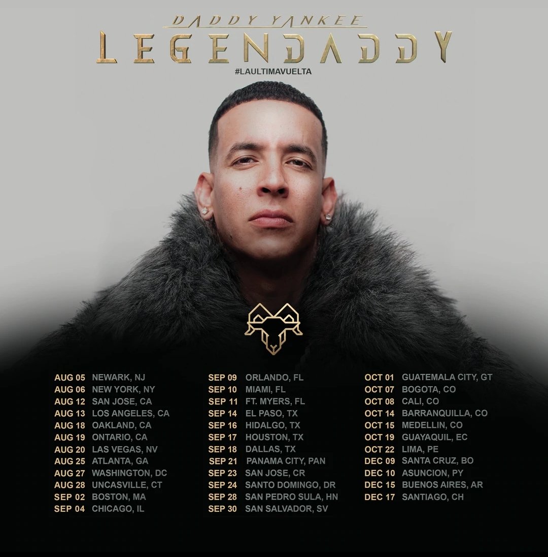 FelixLobos09's tweet photo. Cambio de fecha para el concierto de #daddyyankee en Santiago, pasa del 29 de septiembre al 17 de diciembre, terminando la gira en Chile https://t.co/mwe6ywsOMq