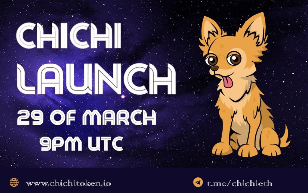 Ralvero's tweet photo. So this will Fair launch today 9 PM UTC on #Uniswap🦄 👉 @ChichiETH 

Seems like a solid project from a SAFU Dev. Launchpad ready, Community Dao, 888 #NFT collection! No pre or private sale! LP lock!✔️

🌐Web:
https://t.co/Tmfqx37Auq

💬TG:
https://t.co/Vl5uNrr002

#DYOR #ERC20 https://t.co/FIlrgS3pWf