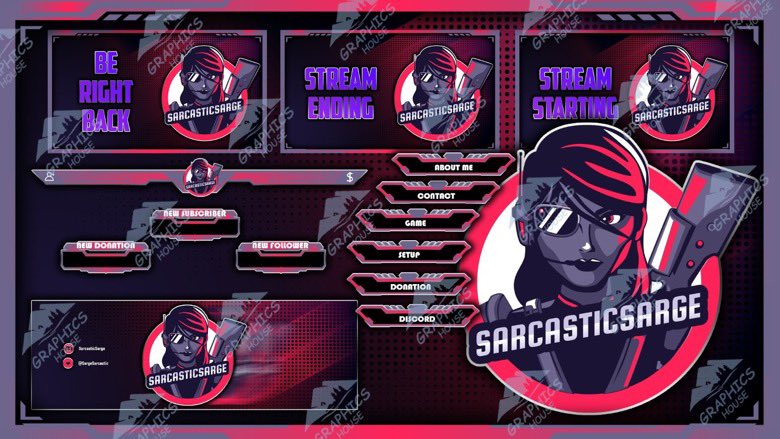 BIG THANK YOU to <a href="/Camilagfx1/">Camila Cameron</a> for the awesome overlays! Can’t wait to start streaming soon!