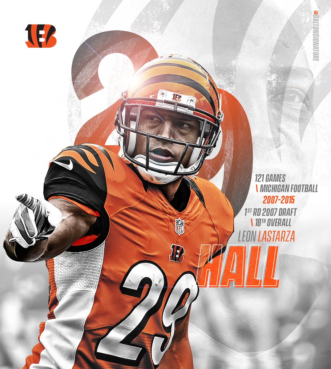 DaltonSignature's tweet photo. @Bengals Who had this @Bengals jersey?
#LeonHall 🐅 https://t.co/fZMEAO0xIb