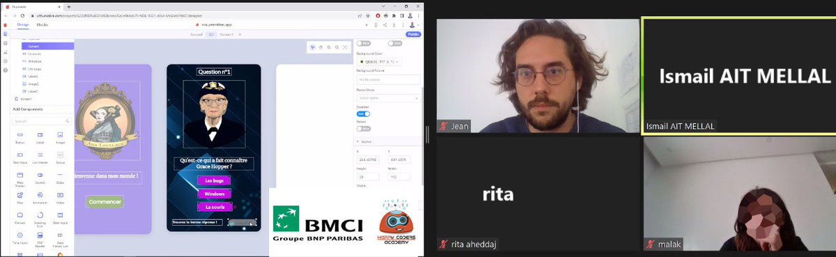 #GirlsCode #Casablanca
<a href="/BMCI_BNPP/">BMCI Groupe BNP Paribas</a> acteur engagé dans l'initiation de jeunes filles aux STEM
#BMCI merci pour votre confiance
#HappyCodersAcademy #OperationGirlsCode  #KidsCoding #ActiveLearning #FuturIsNow #FondationBmci #BnpParibas #NextGeneration #Programming #EmpowerKids #Stem