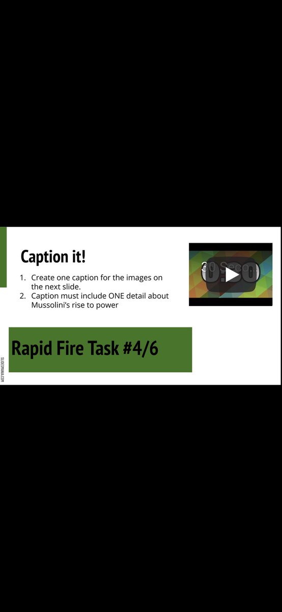 KDoubleU13's tweet photo. @MCBaileyss @JillWebs I just took an existing slideshow and after each section added a “rapid fire task” that summarized the section. These are some that I used that I got from Jill’s post! I made sure to have 6 tasks total throughout and they wrote down each one in a separate square on their paper! https://t.co/s7Ics8LQk0