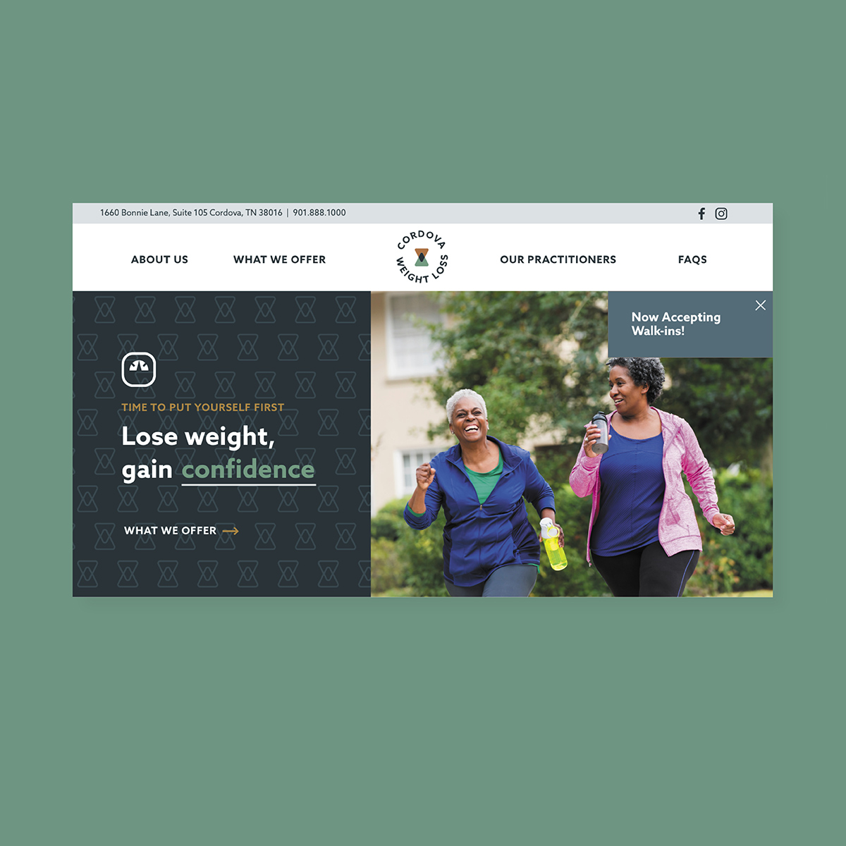 ParadigmMemphis's tweet image. For Cordova Weight loss, we combined original messaging, logo, and style elements into an easy to update, custom website that unites all aspects of their brand. 

See the campaign come to life:  cordovaweightloss.com