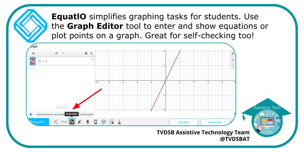 Digital manipulatives, easy math notation and graphing!  EquatIO does it all.  Explore more on the AT site: bit.ly/ATClassroom under Resources/EquatIO.  #GoodForAllTech