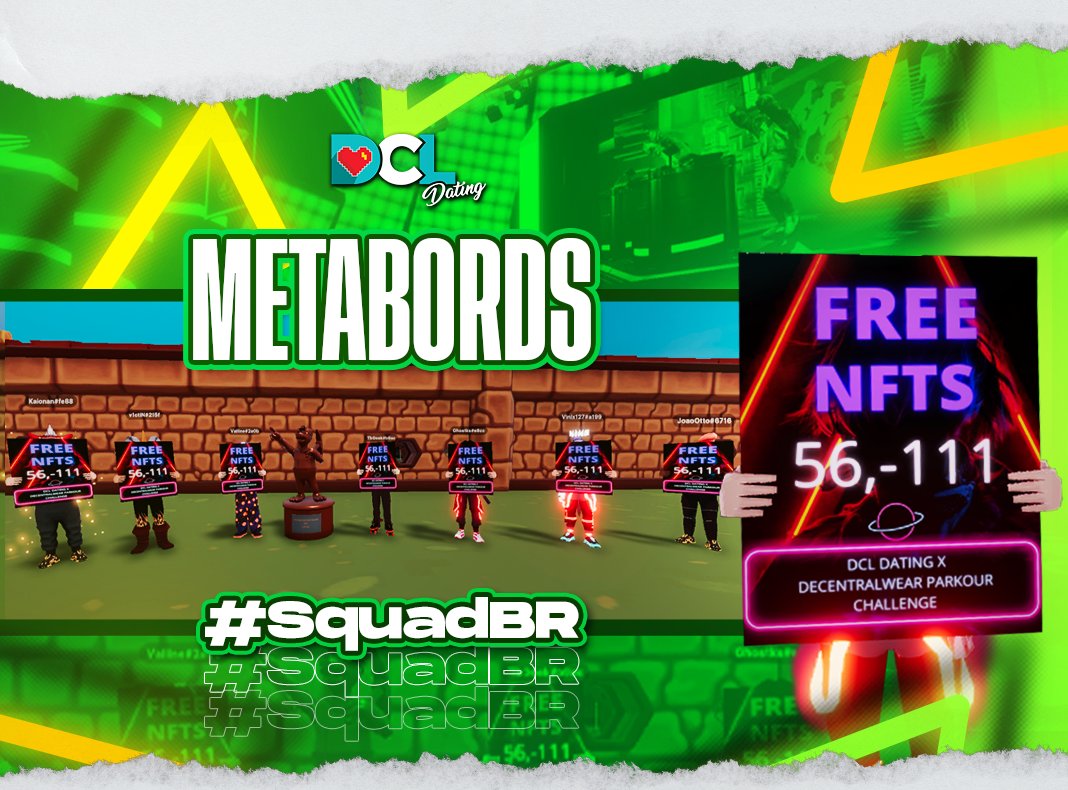 Special shoutout to the #dclmetaboards squad members! <a href="/Vitorvalline/">Valline</a> <a href="/vinix127/">vinix127</a> <a href="/LucasLeandro071/">L. L</a> <a href="/vicnovaes14/">v1ctiNDCL $PIMS</a> <a href="/kesslersilveira/">v4l4kdcl</a> @joaopsh1989 <a href="/DarkIra300/">Ira</a> @wffb2yes <a href="/Lukibi_NFT/">Lucas Ferreira | Nova Dex</a> <a href="/Decentralovers/">DECENTRALOVERS</a> you have been absolutely instrumental to our success ♥<a href="/decentralwear/">Decentraland Wearables</a>