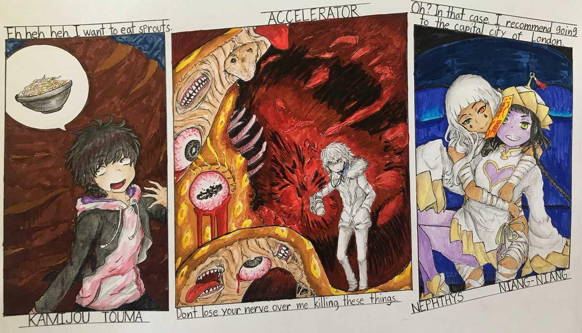 madokayoo's tweet photo. #DonNT
Read chapter 1 and not much to say about it honestly, interesting premise?
Yea that's forsure
Crowley Hazards are pretty cool, now back to studying im afraid...
Credit to @tatararashi for the illustrations https://t.co/H1CCh6Tath