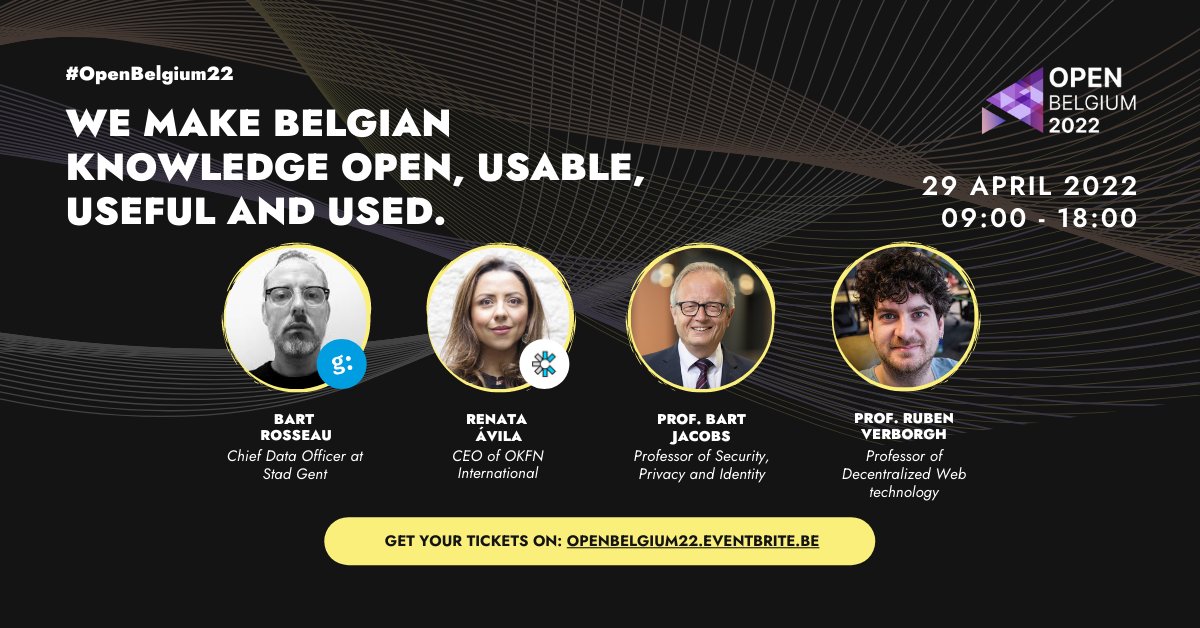 openbelgium's tweet image. 📢 Stop what you’re doing…, The program for #openbelgium22 is ready 🙌! 
Check out the line-up below or visit: 2022.openbelgium.be.🚀

🎟️Hurry! Early Bird pricing ends April 1st 2022: openbelgium22.eventbrite.be

See you at De Krook in #Ghent! 👋