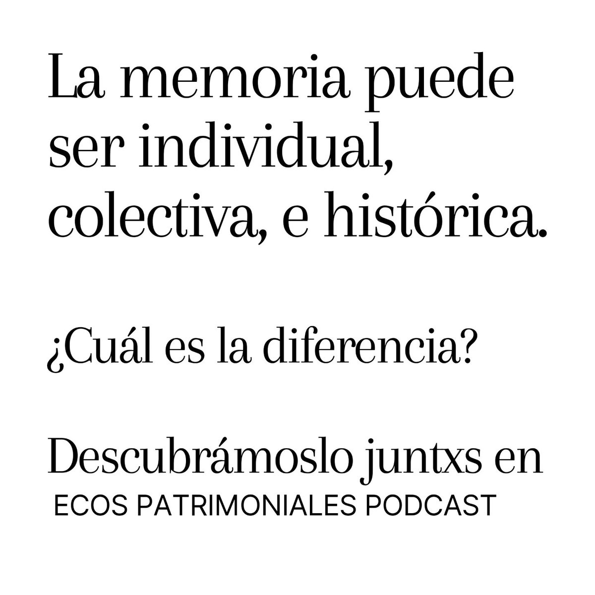 Como bien sabes, en esta temporada nos hemos enfocado no tan solo en la discusión de monumentos y antimonumentos en Latinoamérica y el Caribe, sino también en la memoria.
[Parte 2]