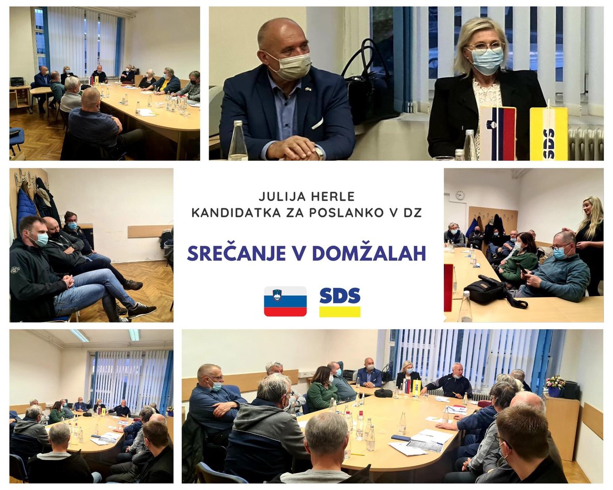 JulijaHerle's tweet photo. Srečanje v Domžalah. @BozoPredalic @SuzanaKocjancic #Volitve2022 #JulijaZaPoslanko #Domžale #Trzin #Mengeš https://t.co/opDFQ8Uy5b