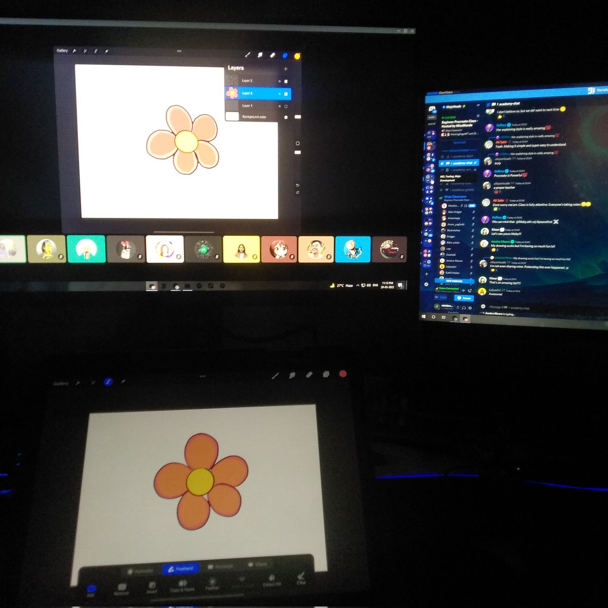 Mini_Doodler's tweet photo. Procreate session at the @MojoAcademy by @missmandaart! 

@mojoheadsnft @mojomoby https://t.co/6QqNQ6QWWb