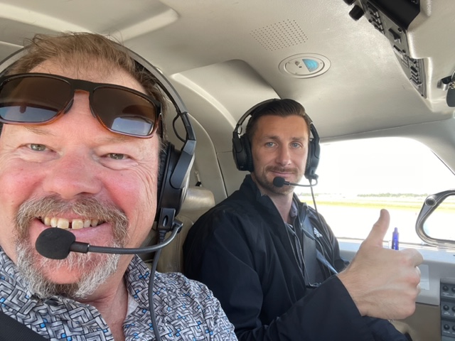 LinearAir's tweet photo. Linear CEO, Bill Herp, hopped on an a Piper Meridien turboprop with Karl from Great Flight (and a great flight it was), headed from West Palm Beach (PBI) to Sarasota (SRQ). Perfect weather for a cross-state day trip.
#pbi #srq #florida #aviation #airtaxi #flyprivate #turboprop https://t.co/GhNycVOsps
